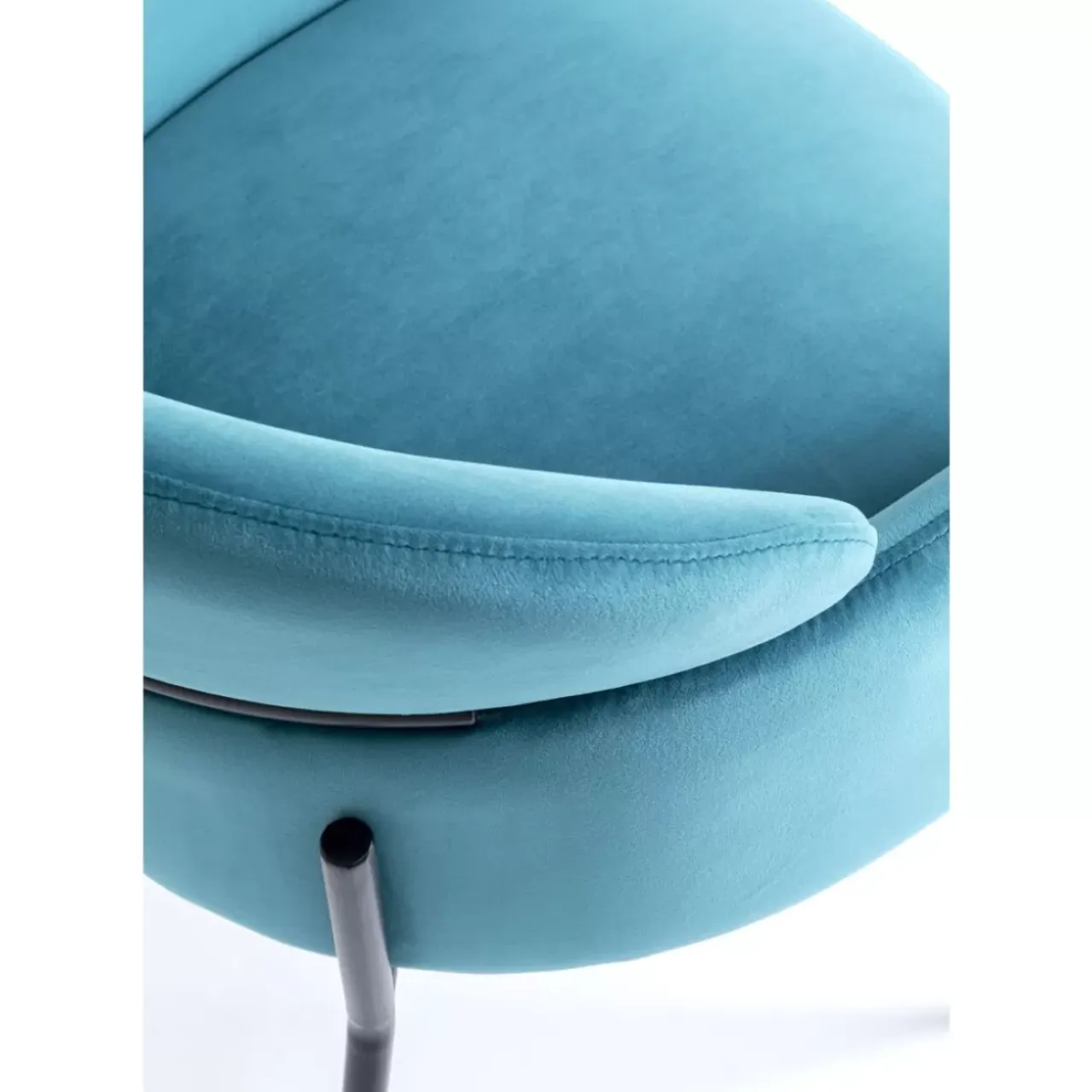 Stühle-KARE Design Armlehnstuhl Alexia Velvet Blau