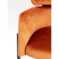 Stühle-KARE Design Armlehnstuhl Alexia Velvet Orange