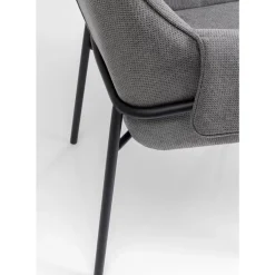 Stühle-KARE Design Armlehnstuhl Bess Grau