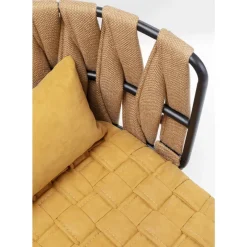 Stühle-KARE Design Armlehnstuhl Cheerio Gelb Inkl. Kissen