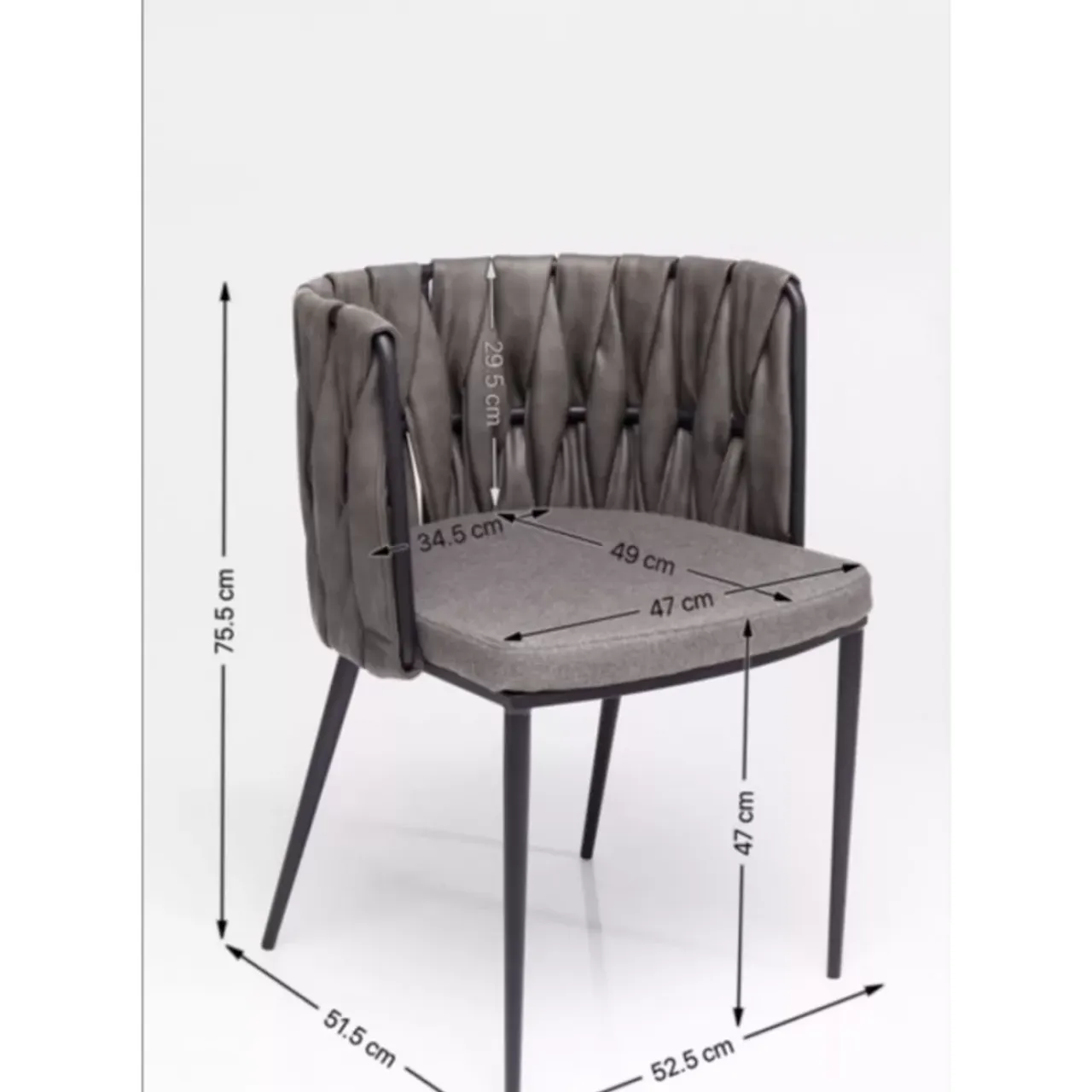 Stühle-KARE Design Armlehnstuhl Cheerio Inkl. Kissen