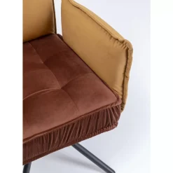 Stühle-KARE Design Armlehnstuhl Chelsea Braun
