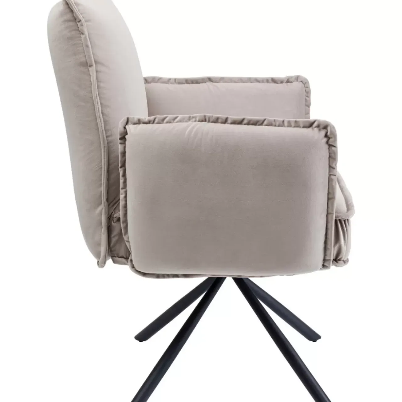 Stühle-KARE Design Armlehnstuhl Chelsea Grau