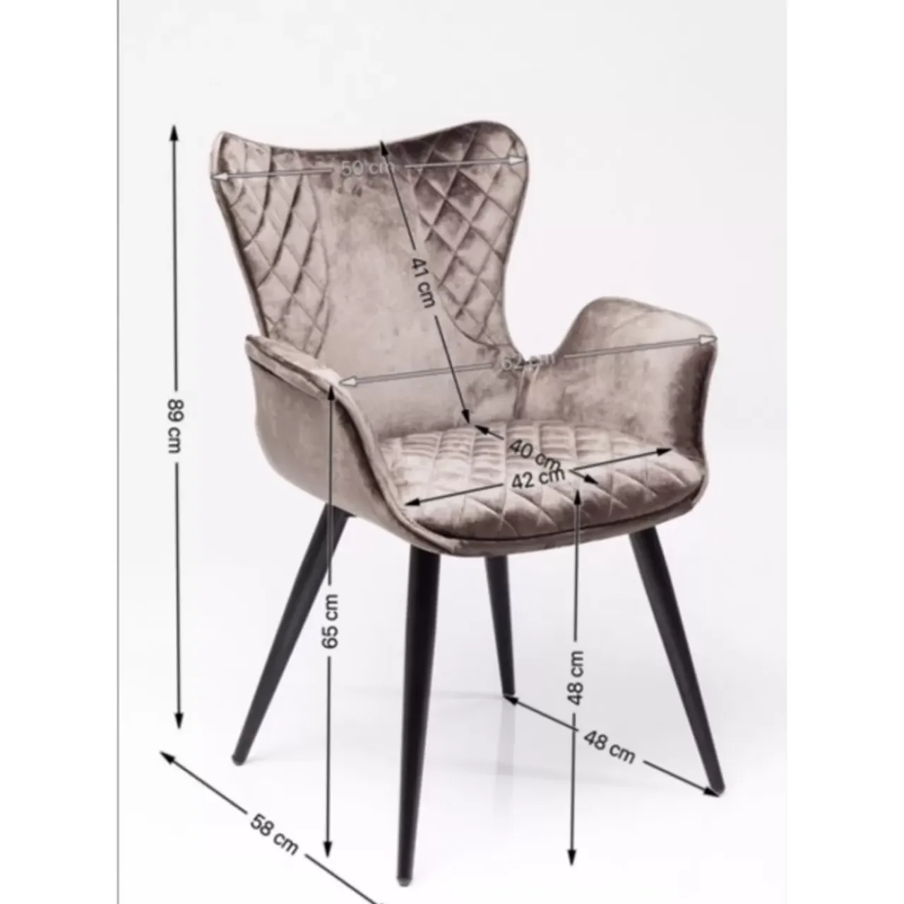 Stühle-KARE Design Armlehnstuhl Dream Braun