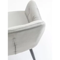Stühle-KARE Design Armlehnstuhl Kira Grau