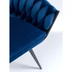 Stühle-KARE Design Armlehnstuhl Knot Blau