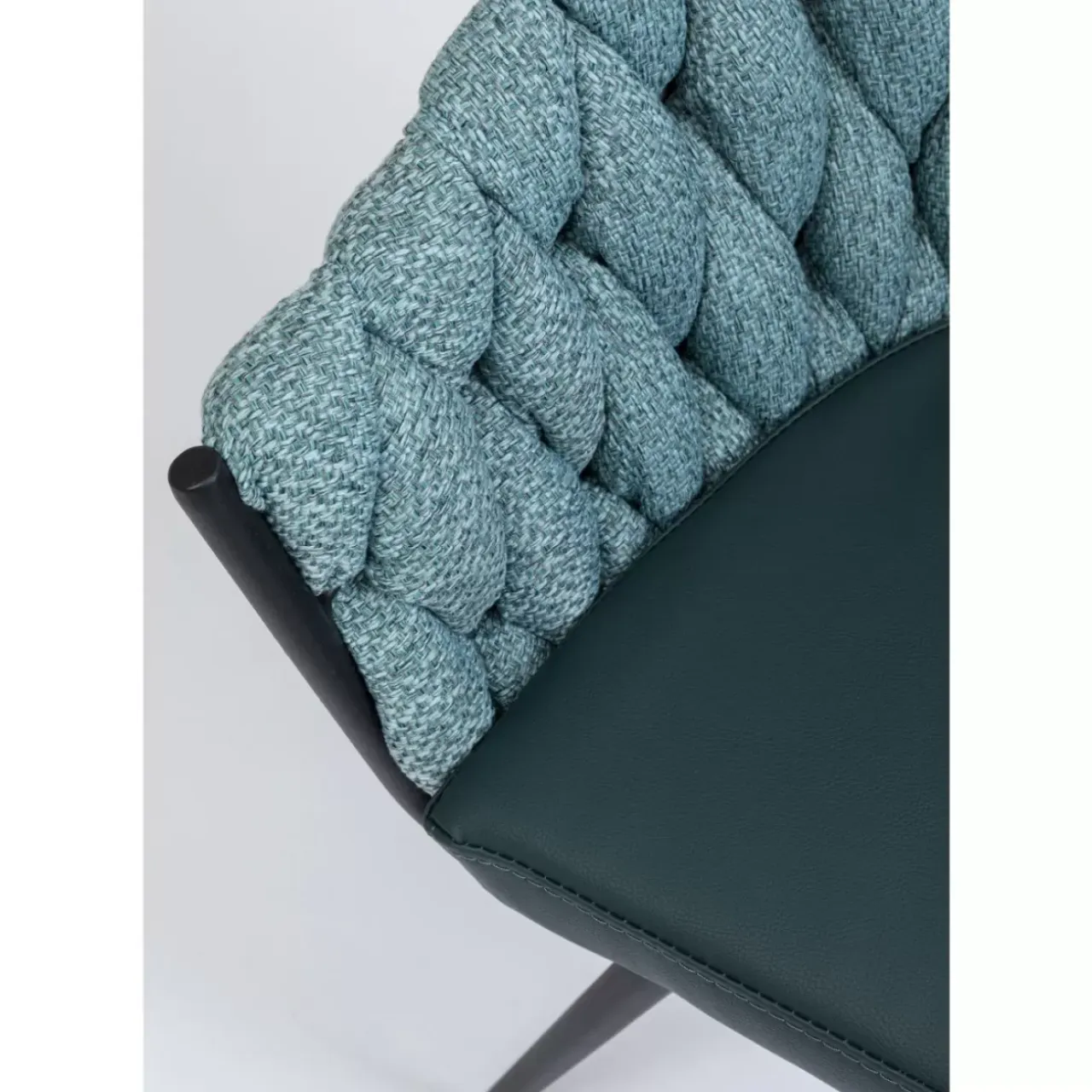 Stühle-KARE Design Armlehnstuhl Knot Petrol