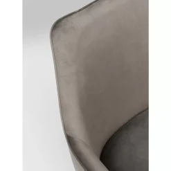 Stühle-KARE Design Armlehnstuhl Modino Velvet Grau