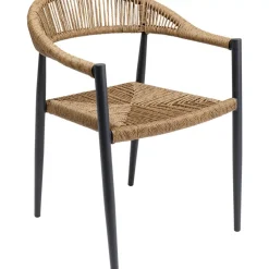 Outdoormöbel-KARE Design Armlehnstuhl Palma Beige