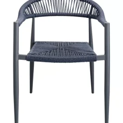 Outdoormöbel-KARE Design Armlehnstuhl Palma Petrol
