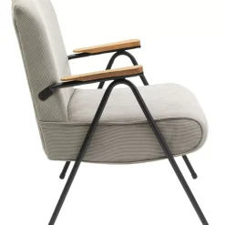 Sessel-KARE Design Armlehnstuhl Ryan Grau