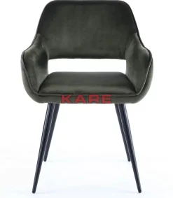 Stühle-KARE Design Armlehnstuhl San Francisco Dunkelgrun