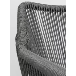 Outdoormöbel-KARE Design Armlehnstuhl Wave Grau