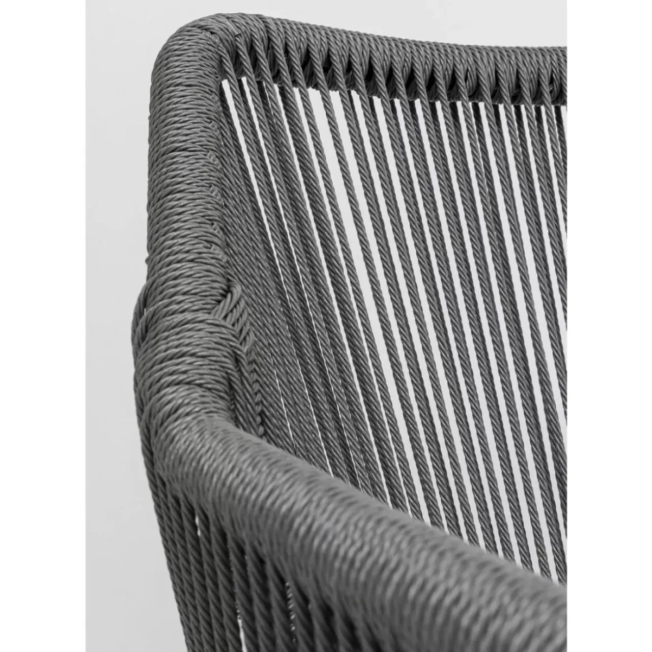 Outdoormöbel-KARE Design Armlehnstuhl Wave Grau