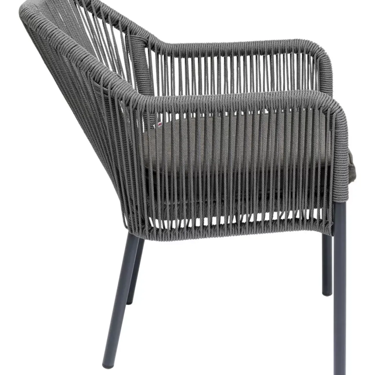 Outdoormöbel-KARE Design Armlehnstuhl Wave Grau