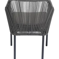 Outdoormöbel-KARE Design Armlehnstuhl Wave Grau