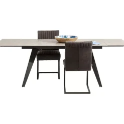 Tische-KARE Design Ausziehtisch Amsterdam Dunkel 160(40+40)X90Cm