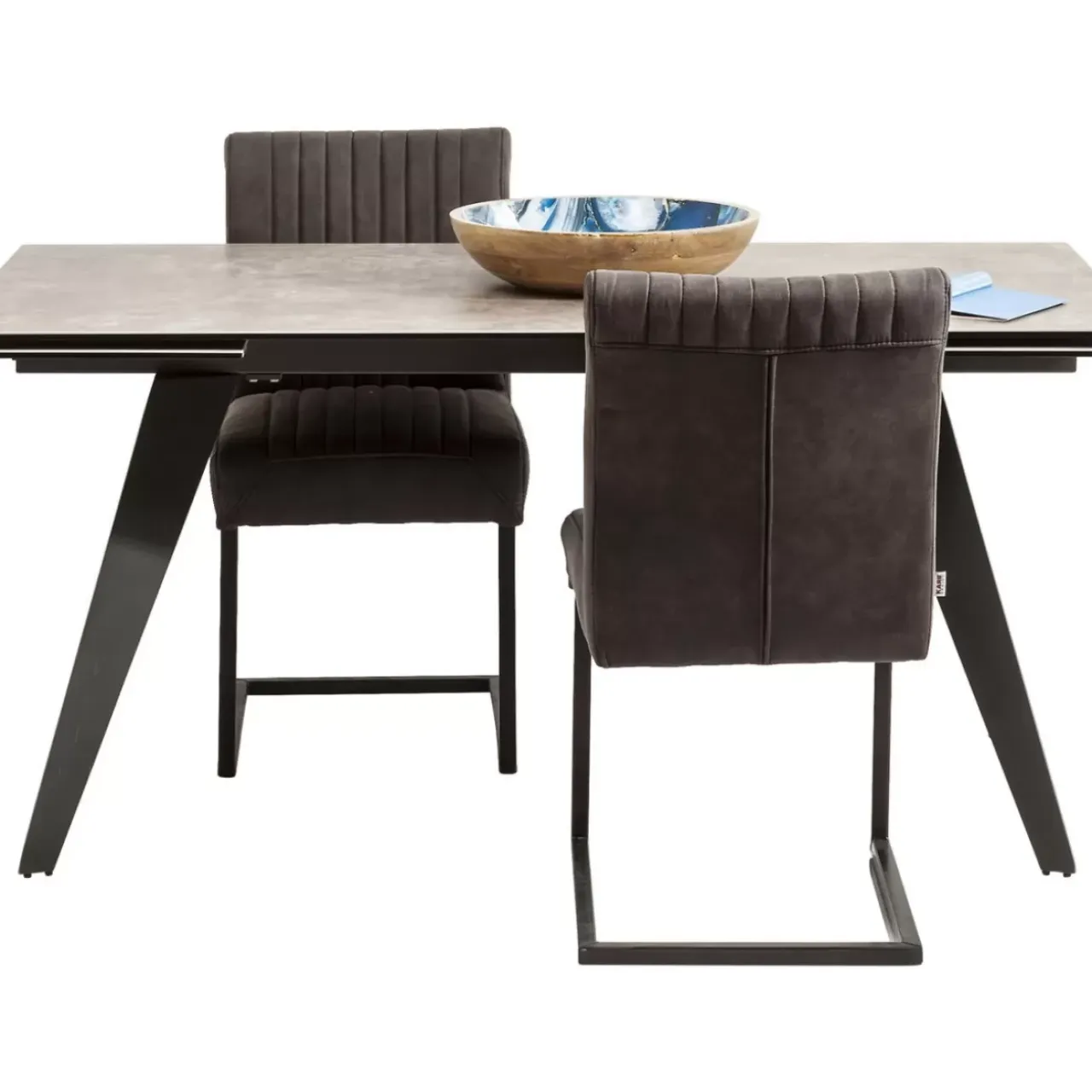 Tische-KARE Design Ausziehtisch Amsterdam Dunkel 160(40+40)X90Cm