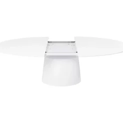 Tische-KARE Design Ausziehtisch Benvenuto Weiss 200(50)X110Cm