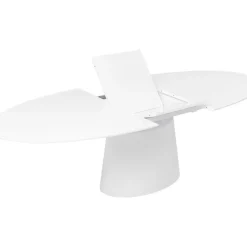 Tische-KARE Design Ausziehtisch Benvenuto Weiss 200(50)X110Cm