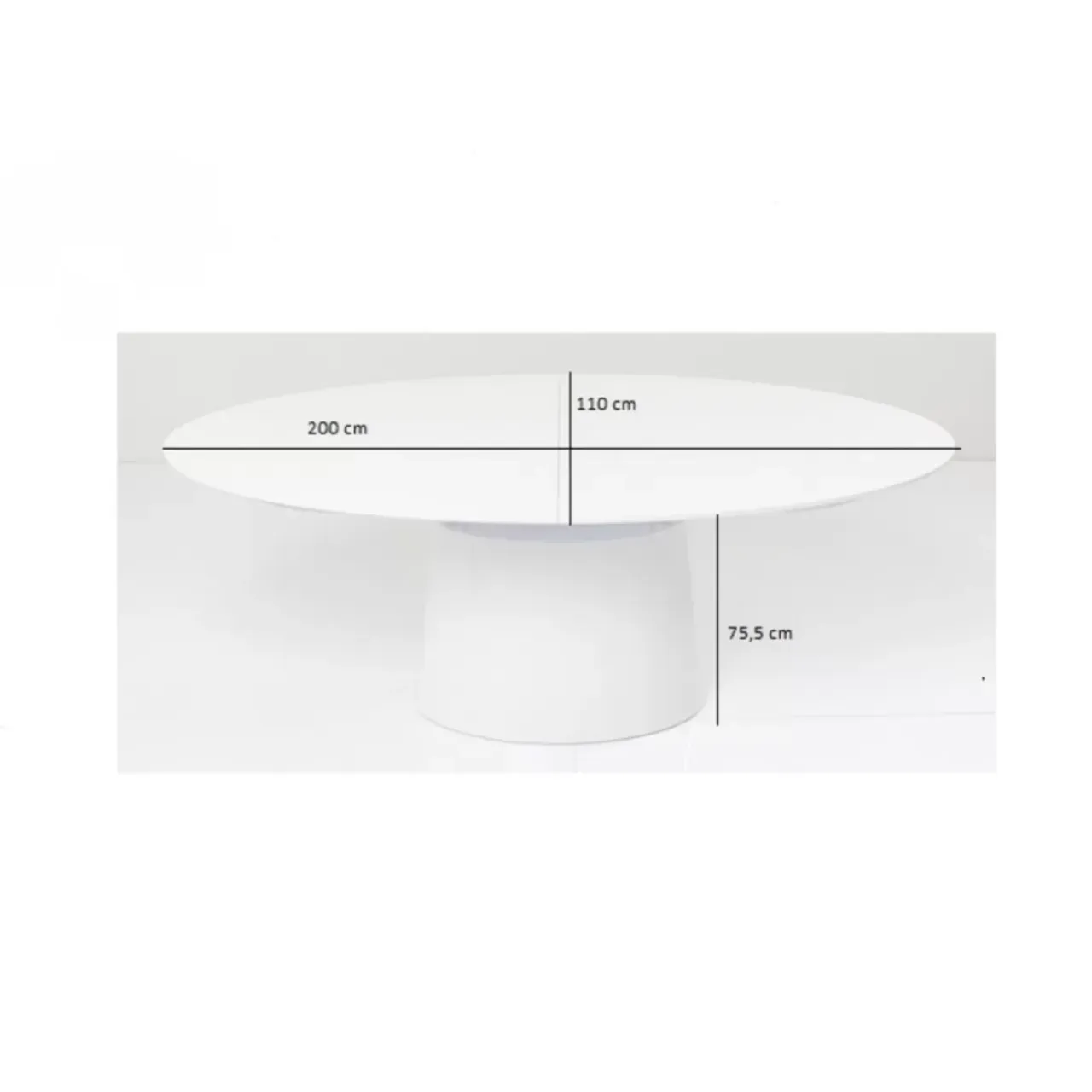 Tische-KARE Design Ausziehtisch Benvenuto Weiss 200(50)X110Cm