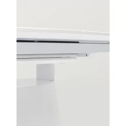 Tische-KARE Design Ausziehtisch Benvenuto Weiss 200(50)X110Cm