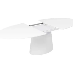 Tische-KARE Design Ausziehtisch Benvenuto Weiss 200(50)X110Cm