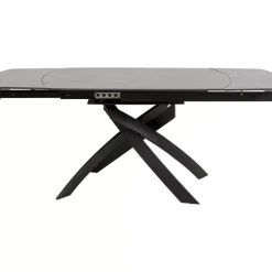 Tische-KARE Design Ausziehtisch Twist Schwarz 120(30+30)X90Cm