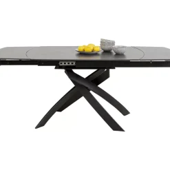 Tische-KARE Design Ausziehtisch Twist Schwarz 120(30+30)X90Cm