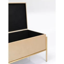 Sitzbänke-KARE Design Bank Buttons Storage Beige Klein