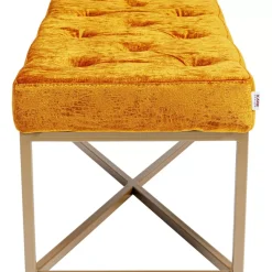 Sitzbänke-KARE Design Bank Crossover Croco Diva Bronze 90X40