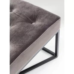 Sitzbänke-KARE Design Bank Crossover Grau Schwarz 150X40Cm