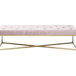 Sitzbänke-KARE Design Bank Crossover Rose Messing 150X40Cm