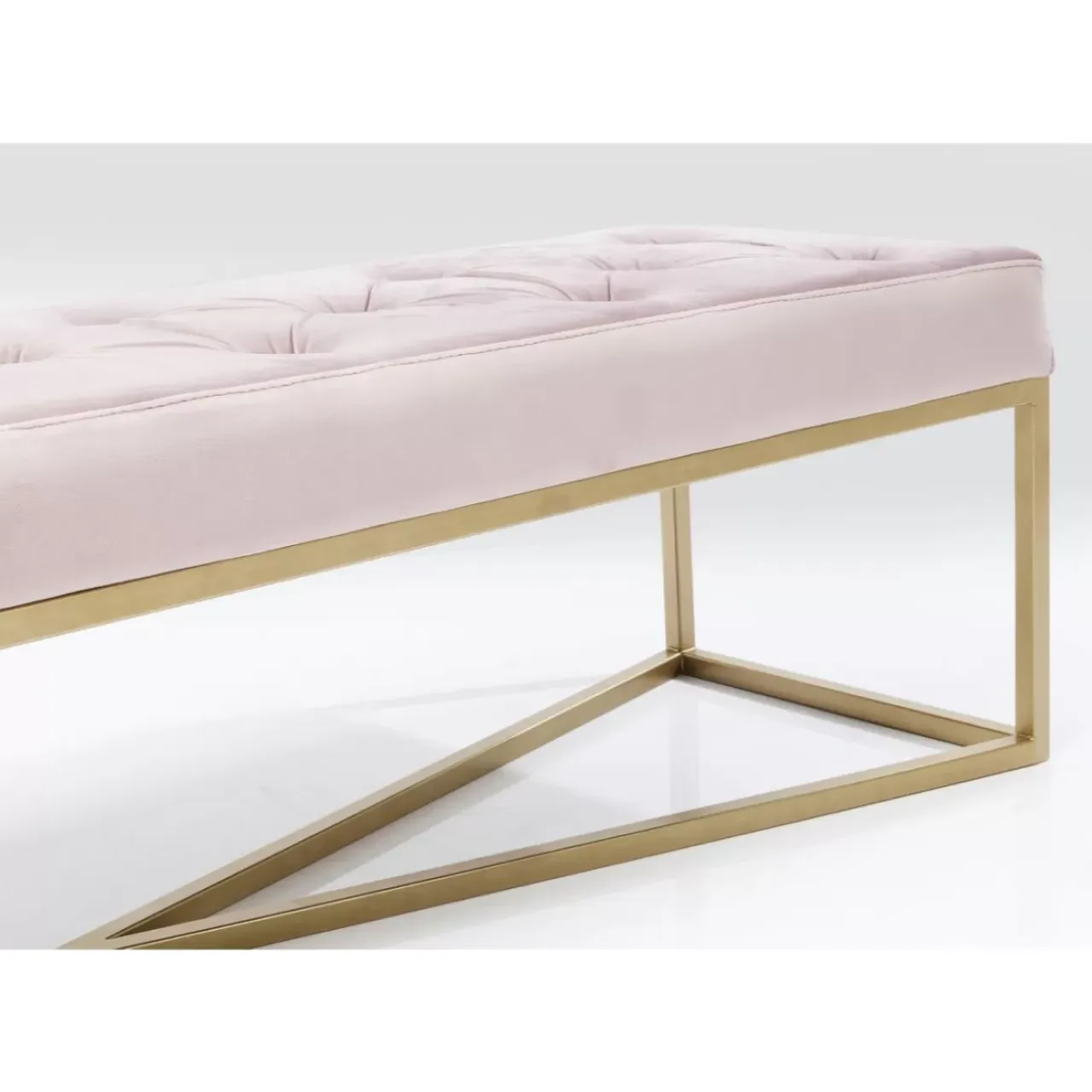 Sitzbänke-KARE Design Bank Crossover Rose Messing 150X40Cm