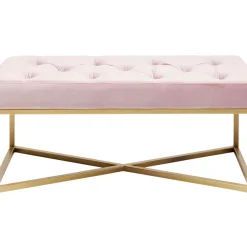 Sitzbänke-KARE Design Bank Crossover Rose Messing 90X40Cm