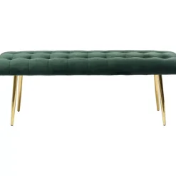 Sitzbänke-KARE Design Bank Dallas Velvet Grun 110Cm