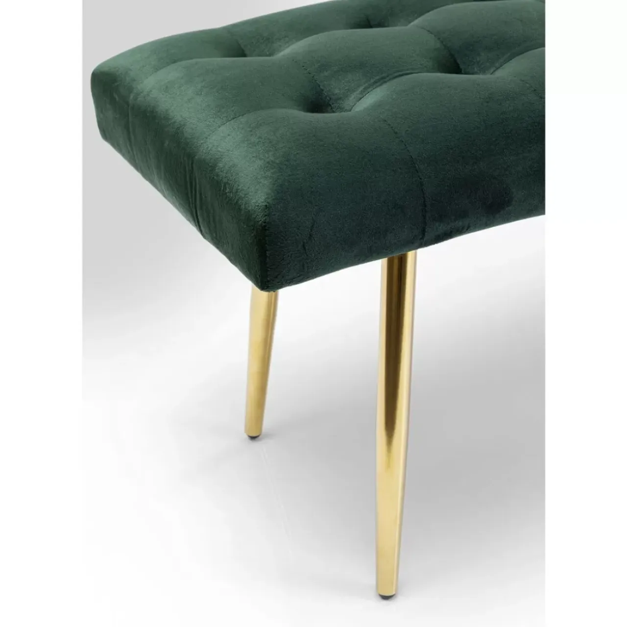 Sitzbänke-KARE Design Bank Dallas Velvet Grun 110Cm