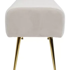 Sitzbänke-KARE Design Bank Deria Velvet Creme 110Cm