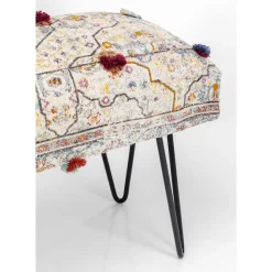Sitzbänke-KARE Design Bank Desna Patchwork Creme Multi 80Cm