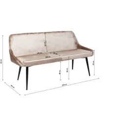Sitzbänke-KARE Design Bank East Side 154Cm
