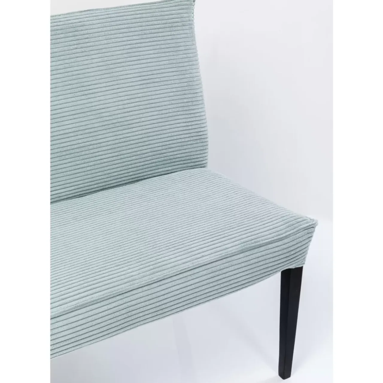 Sitzbänke-KARE Design Bank Ledro Cord Blau 165Cm