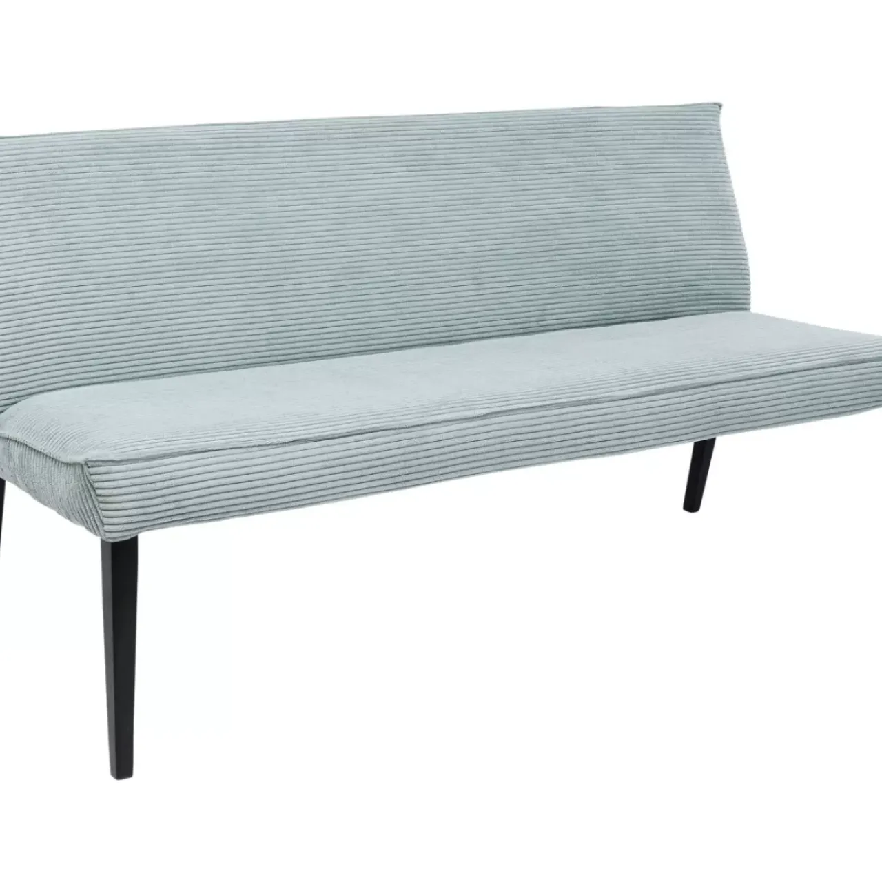 Sitzbänke-KARE Design Bank Ledro Cord Blau 165Cm