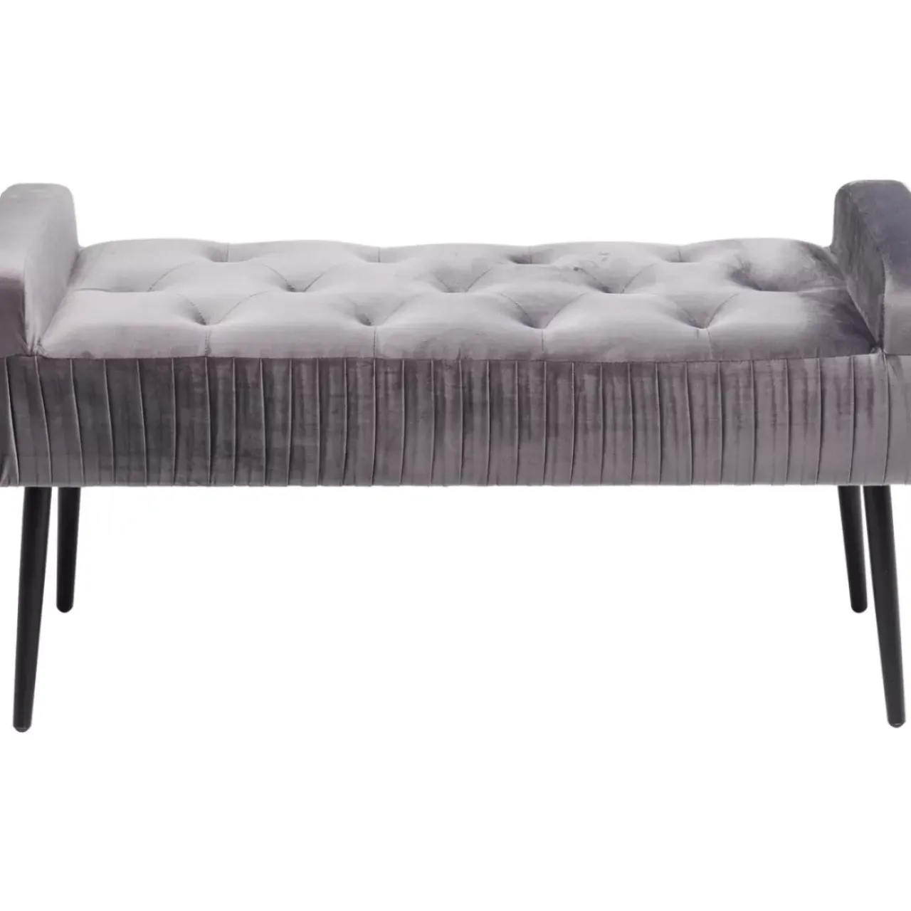 Sitzbänke-KARE Design Bank Lofty Grau Schwarz