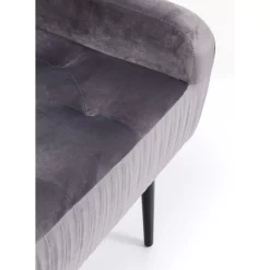 Sitzbänke-KARE Design Bank Lofty Grau Schwarz
