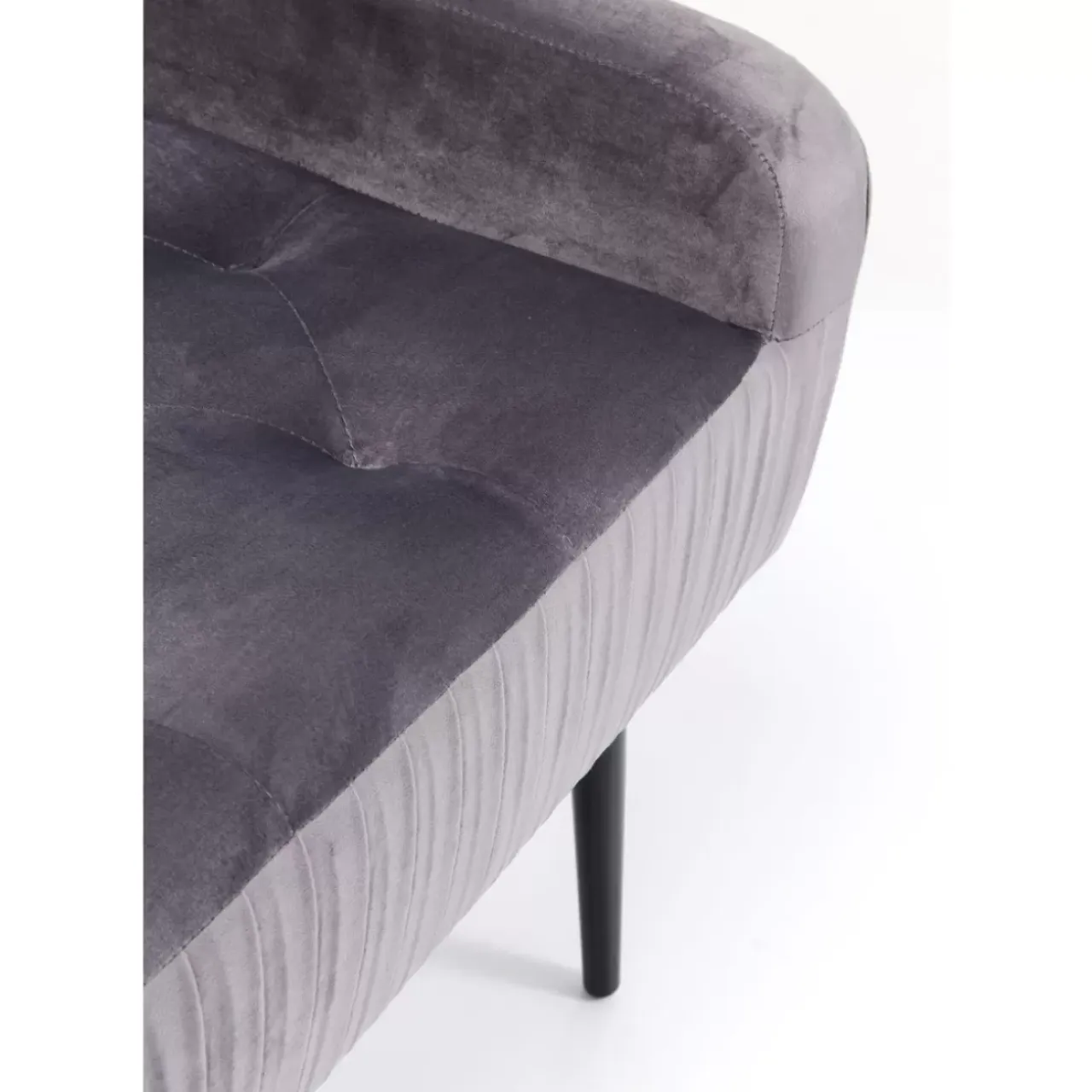 Sitzbänke-KARE Design Bank Lofty Grau Schwarz