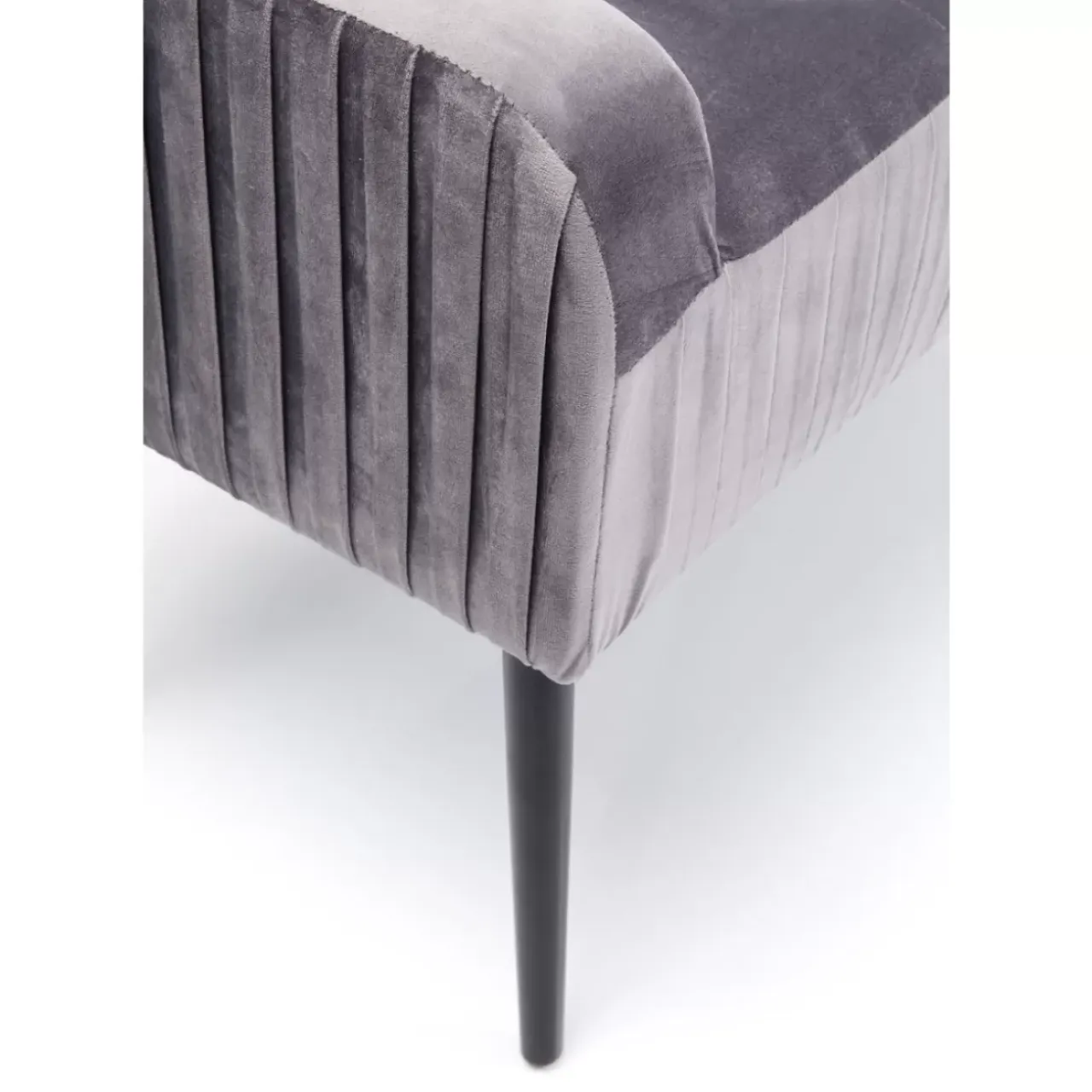 Sitzbänke-KARE Design Bank Lofty Grau Schwarz