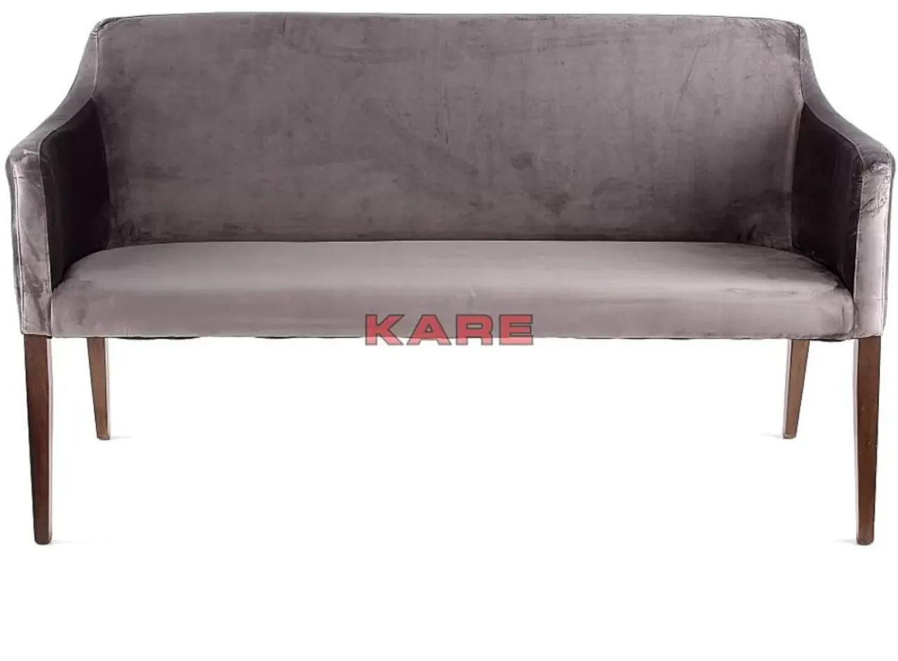 Sitzbänke-KARE Design Bank Mode Velvet Grau