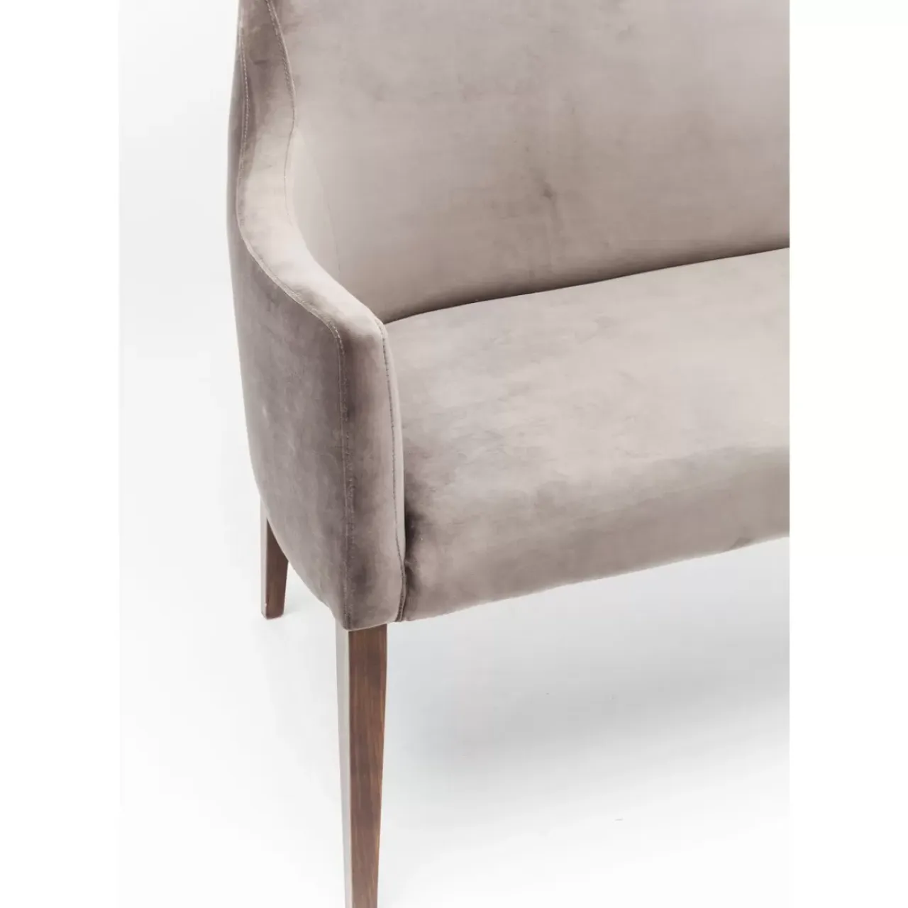 Sitzbänke-KARE Design Bank Mode Velvet Grau