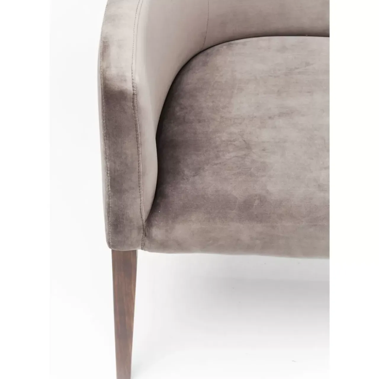 Sitzbänke-KARE Design Bank Mode Velvet Grau