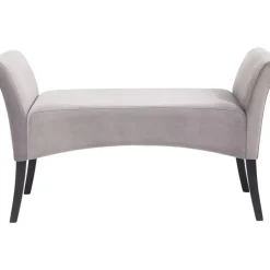 Sitzbänke-KARE Design Bank Motley Velvet Silvergrey